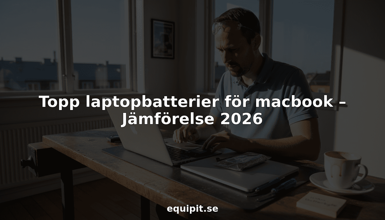 Topp laptopbatterier för macbook – Jämförelse 2026