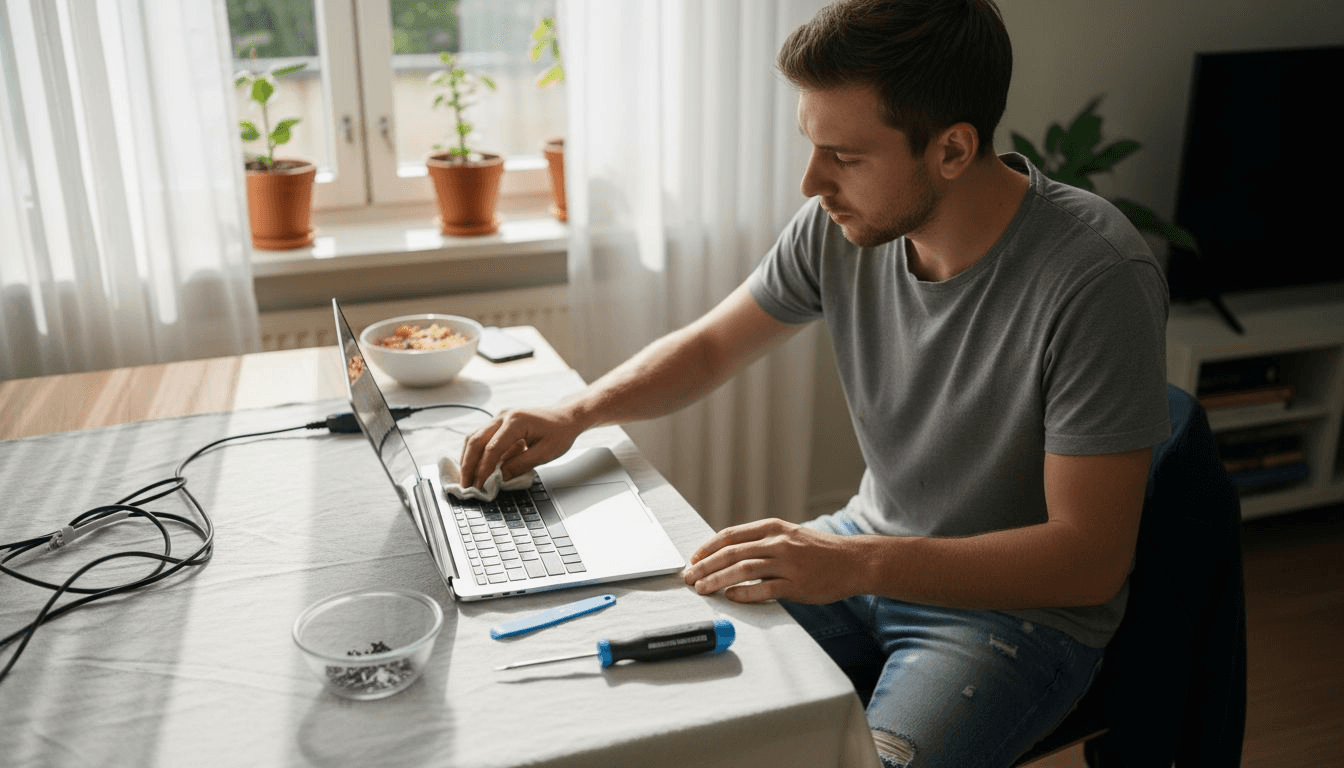 Montera reservdelar laptop – steg-för-steg-guide