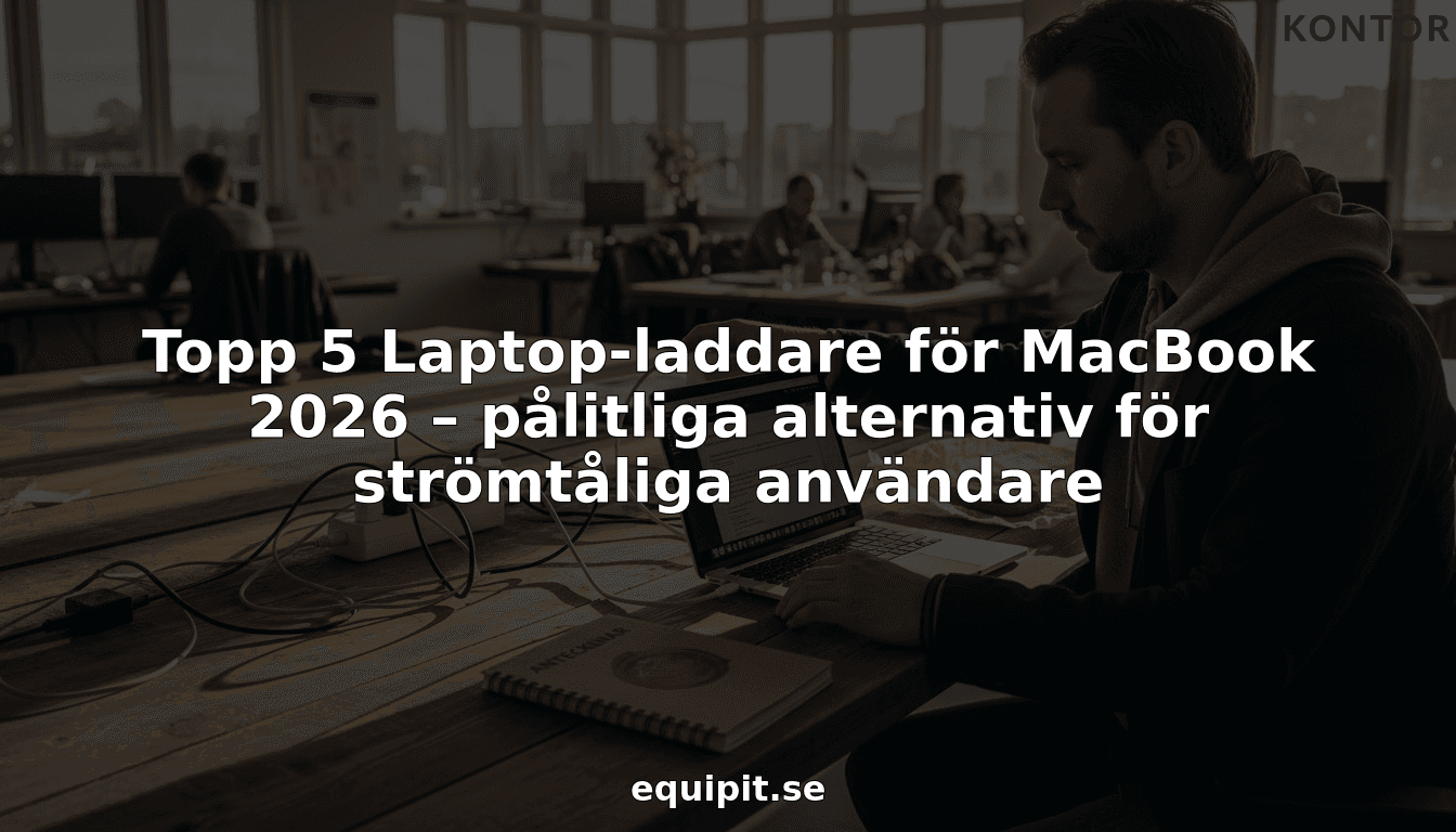 Topp 5 Laptop-laddare för MacBook 2026 – pålitliga alternativ för strömtåliga användare