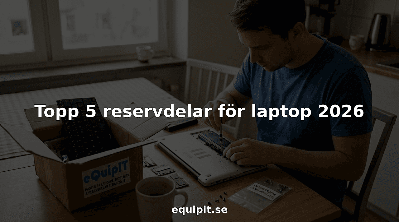 Topp 5 reservdelar för laptop 2026