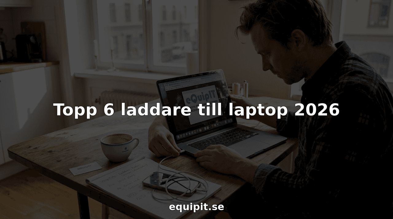 Topp 6 laddare till laptop 2026
