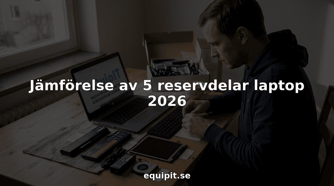 Jämförelse av 5 reservdelar laptop 2026