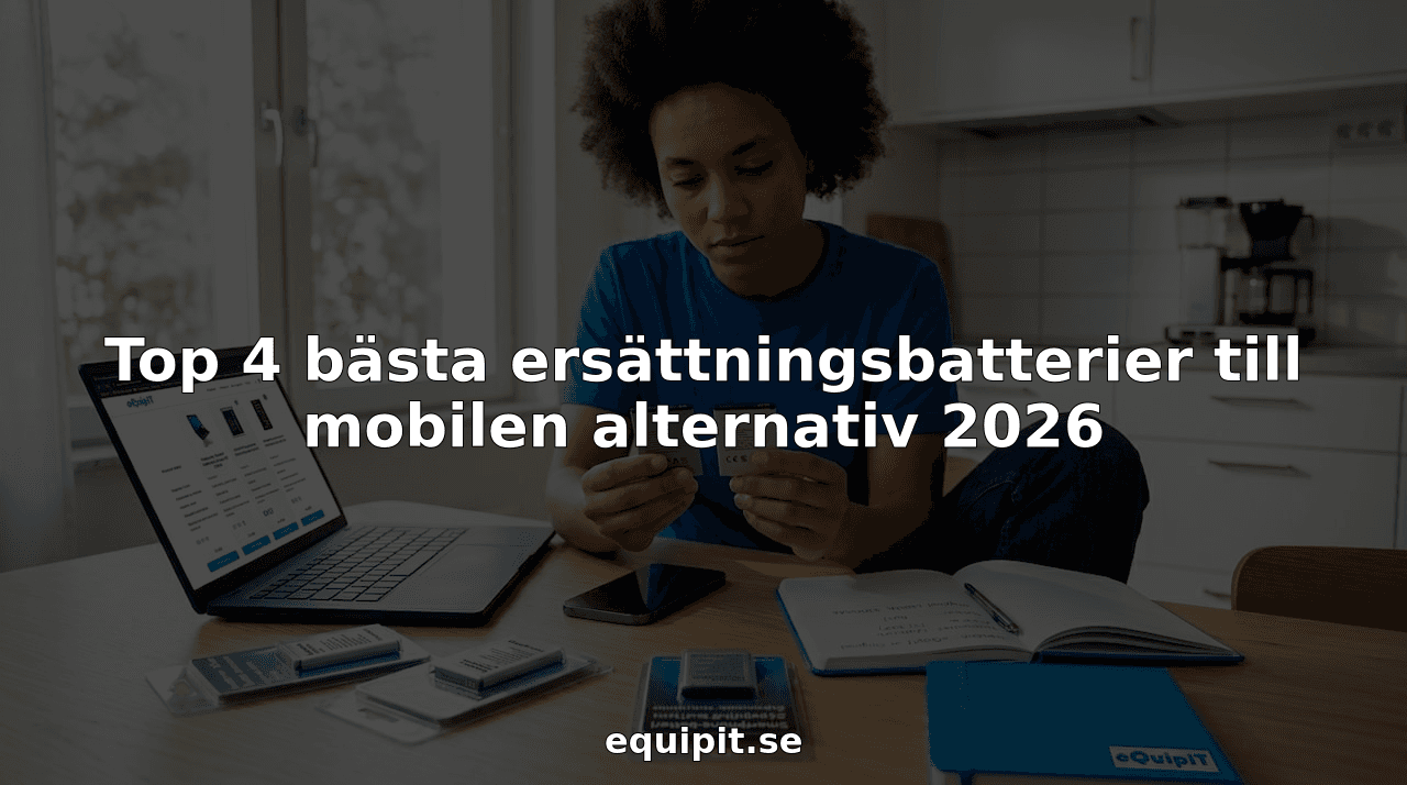 Top 4 bästa ersättningsbatterier till mobilen alternativ 2026