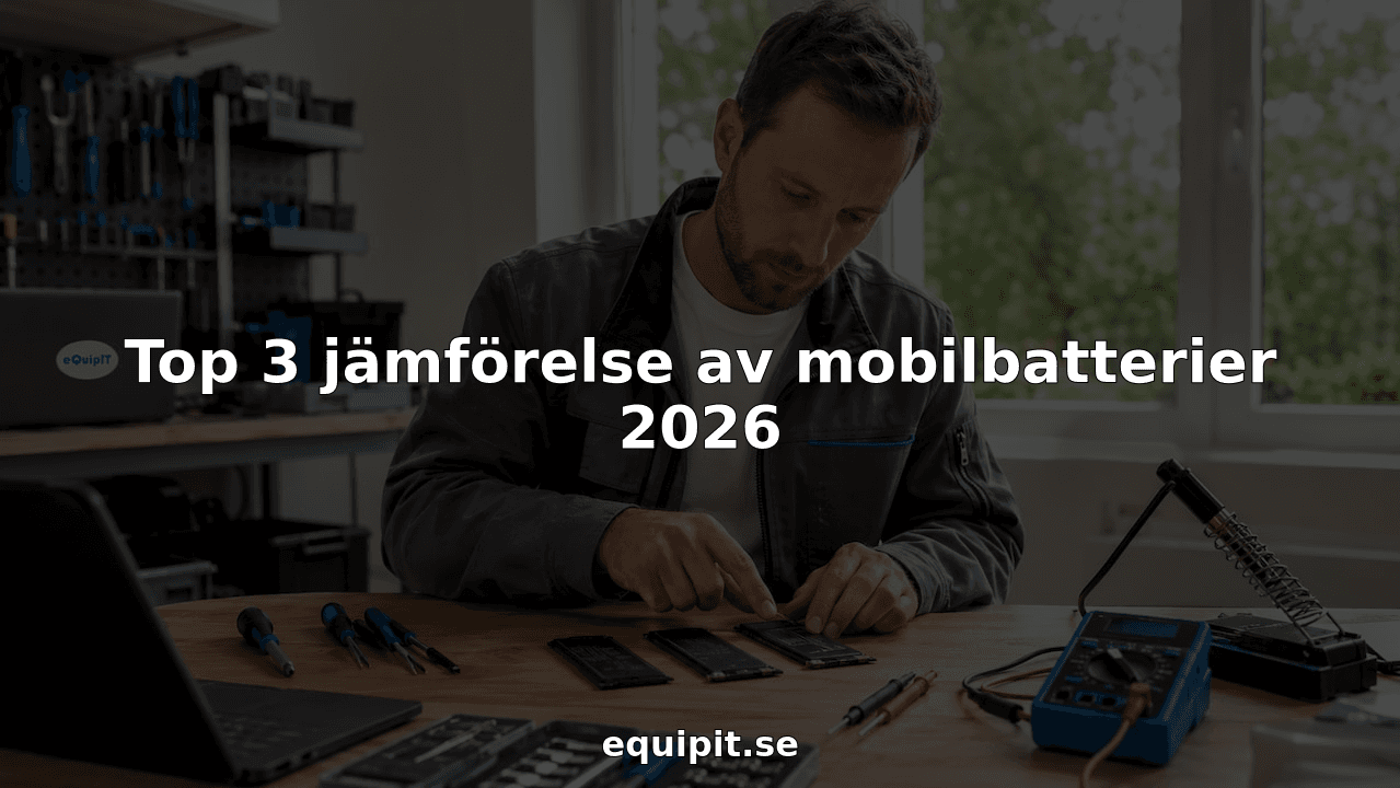 Top 3 jämförelse av mobilbatterier 2026