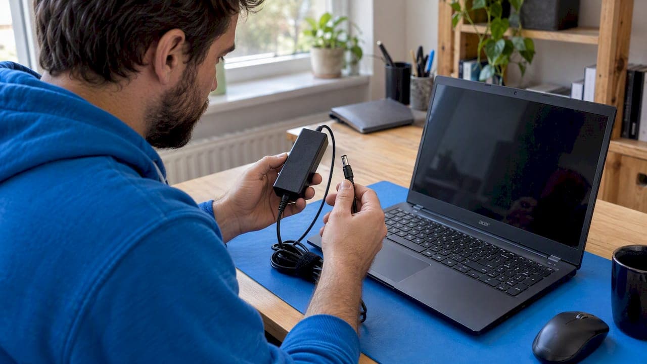 Acer laddare kontakt: rätt storlek och specifikation